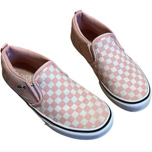 VANS MISSY SIZE 5 CLASSIC SLIP-ON SHOES ROSE SMOKE WHITE